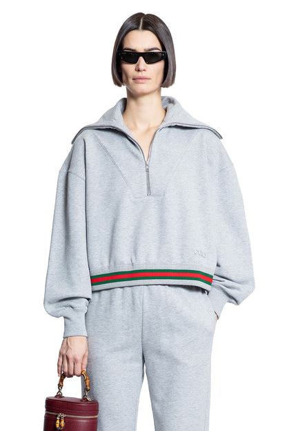 GUCCI WOMAN GREY SWEATSHIRTS