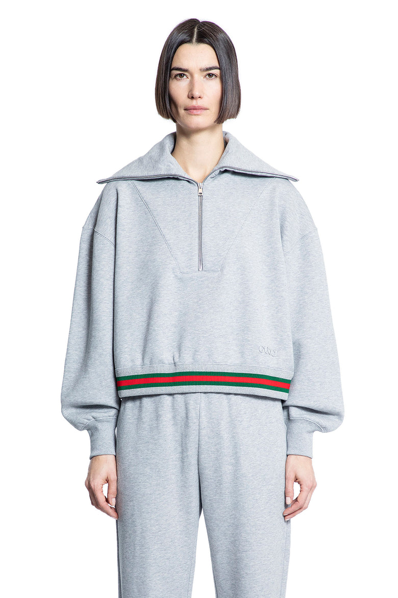 GUCCI WOMAN GREY SWEATSHIRTS