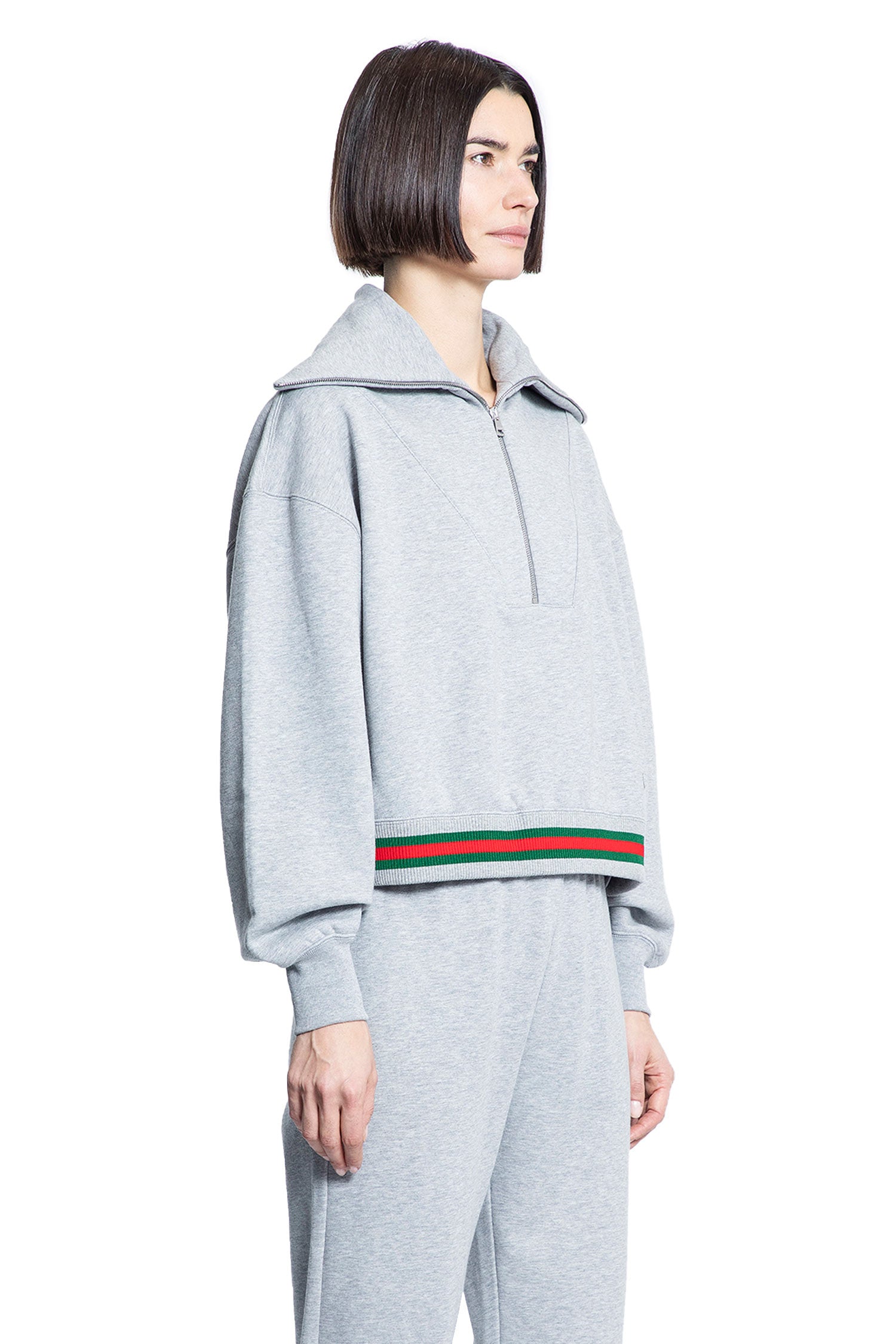 GUCCI WOMAN GREY SWEATSHIRTS