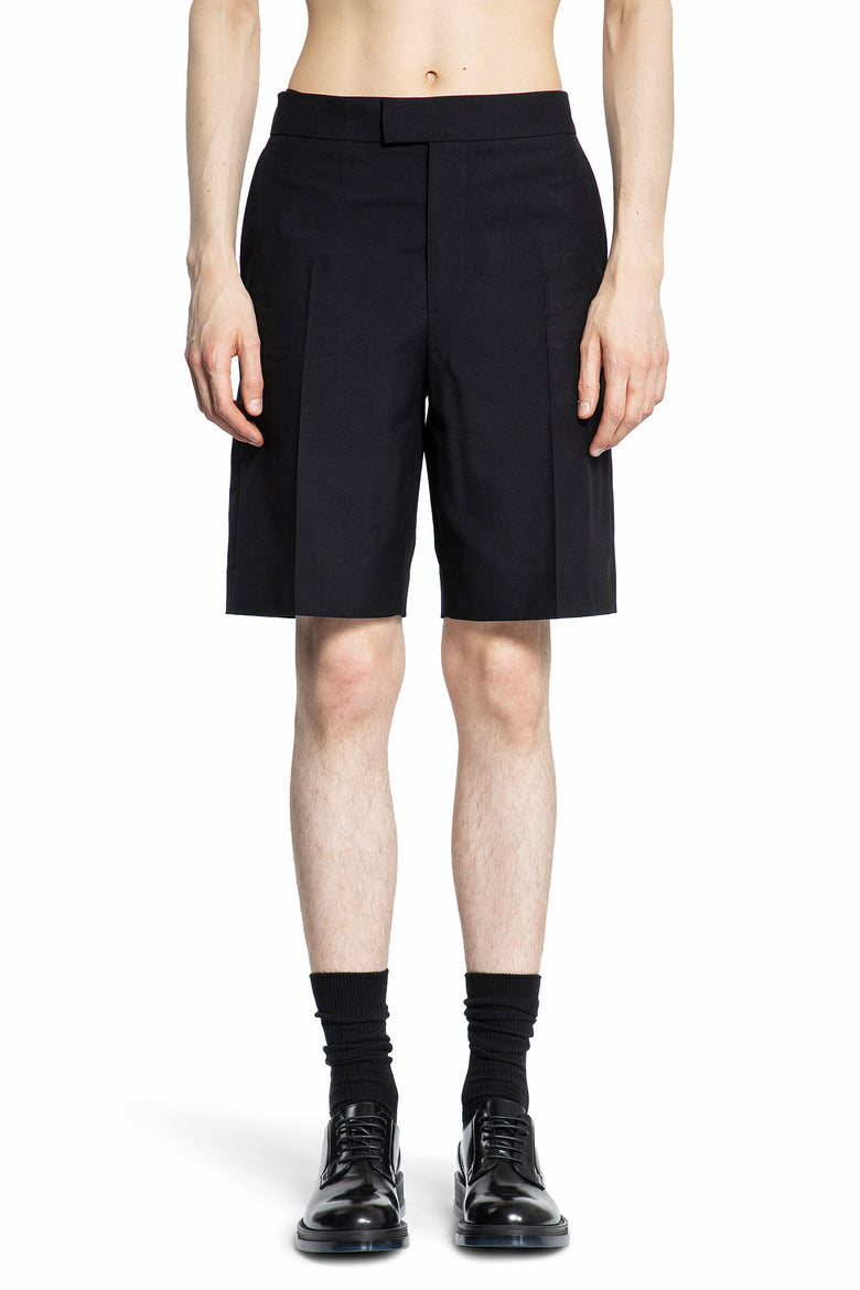 ALEXANDER MCQUEEN MAN BLACK SHORTS & SKIRTS