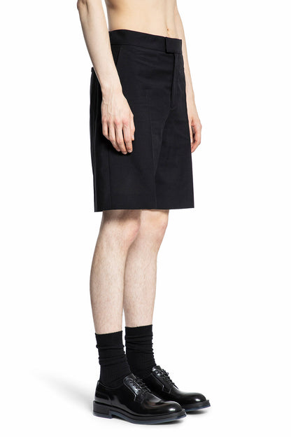 ALEXANDER MCQUEEN MAN BLACK SHORTS & SKIRTS