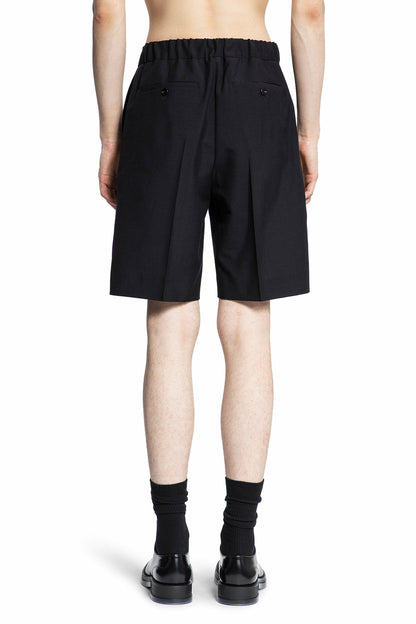 ALEXANDER MCQUEEN MAN BLACK SHORTS & SKIRTS