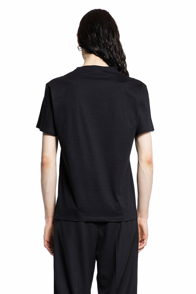 ALEXANDER MCQUEEN MAN BLACK T-SHIRTS & TANK TOPS