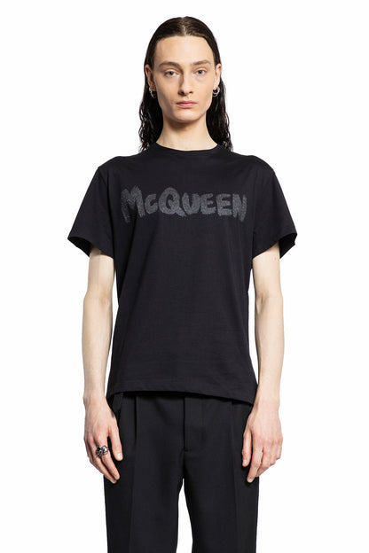 Antonioli ALEXANDER MCQUEEN MAN BLACK T-SHIRTS & TANK TOPS