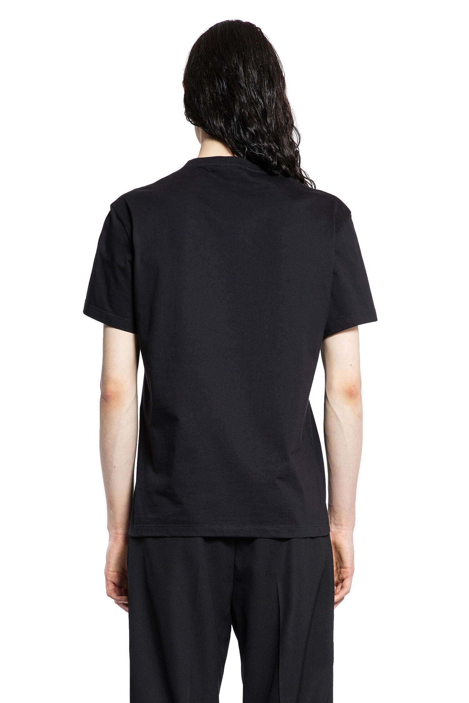 ALEXANDER MCQUEEN MAN BLACK T-SHIRTS & TANK TOPS