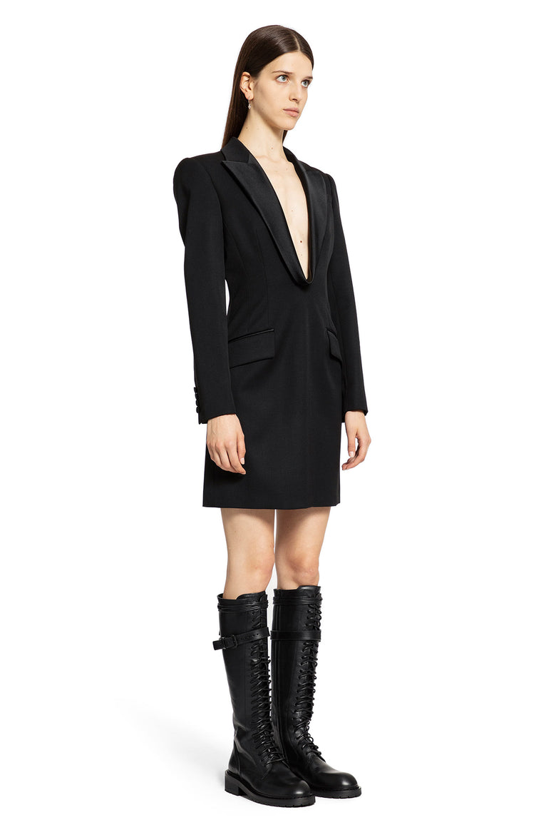 ALEXANDER MCQUEEN WOMAN BLACK DRESSES