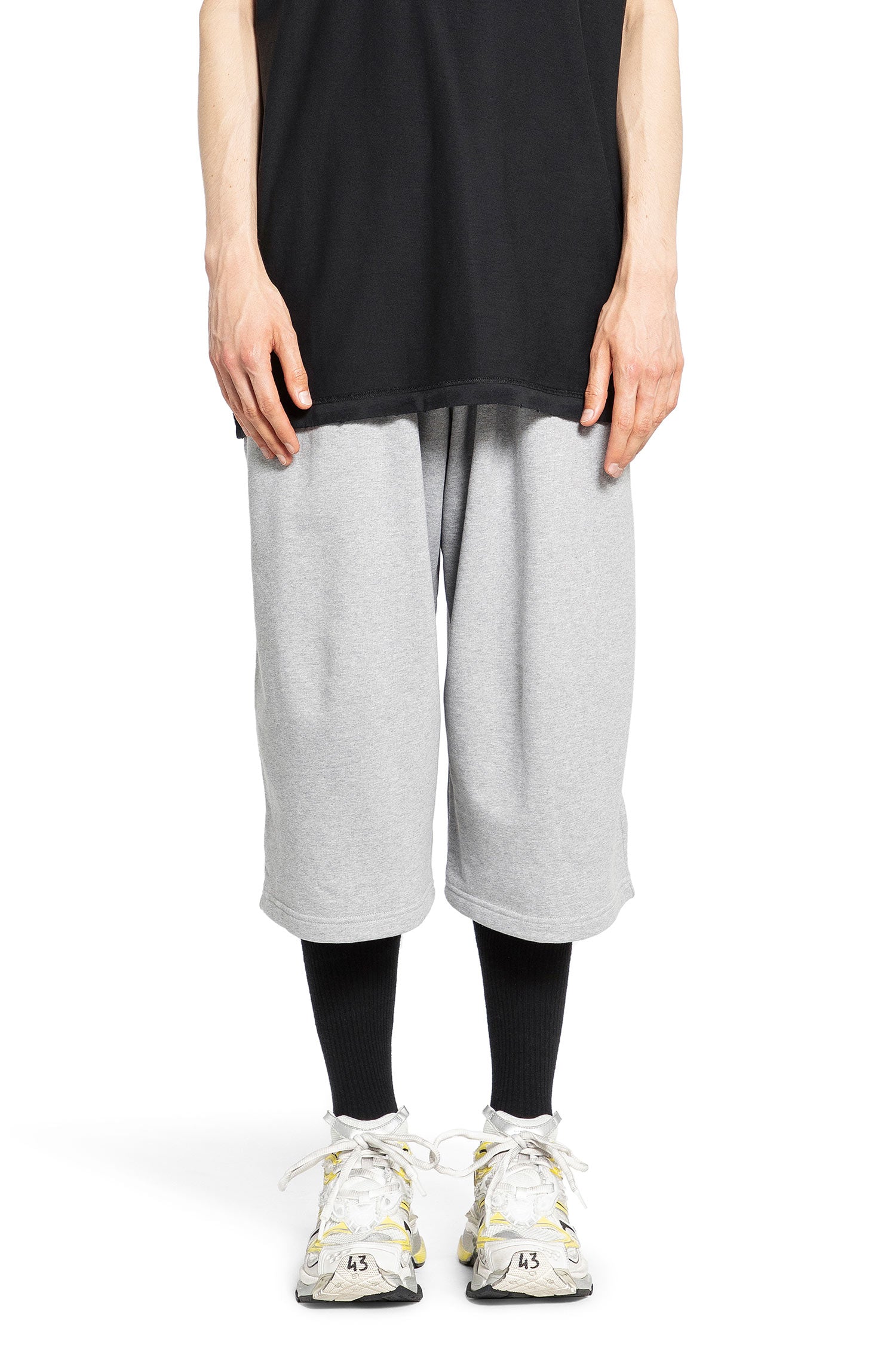 BALENCIAGA MAN GREY SHORTS & SKIRTS