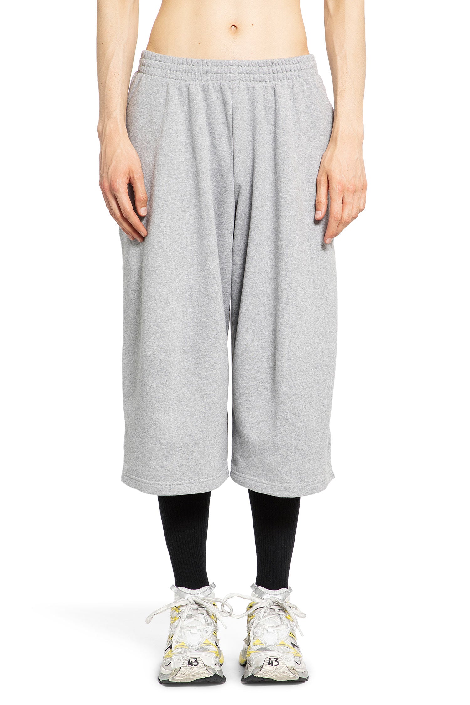 BALENCIAGA MAN GREY SHORTS & SKIRTS