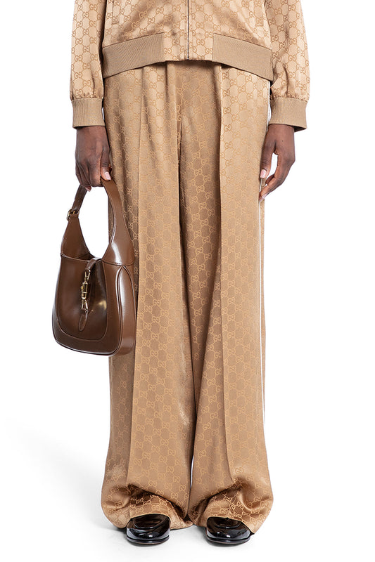 GUCCI WOMAN BEIGE TROUSERS