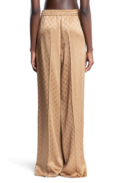 GUCCI WOMAN BEIGE TROUSERS