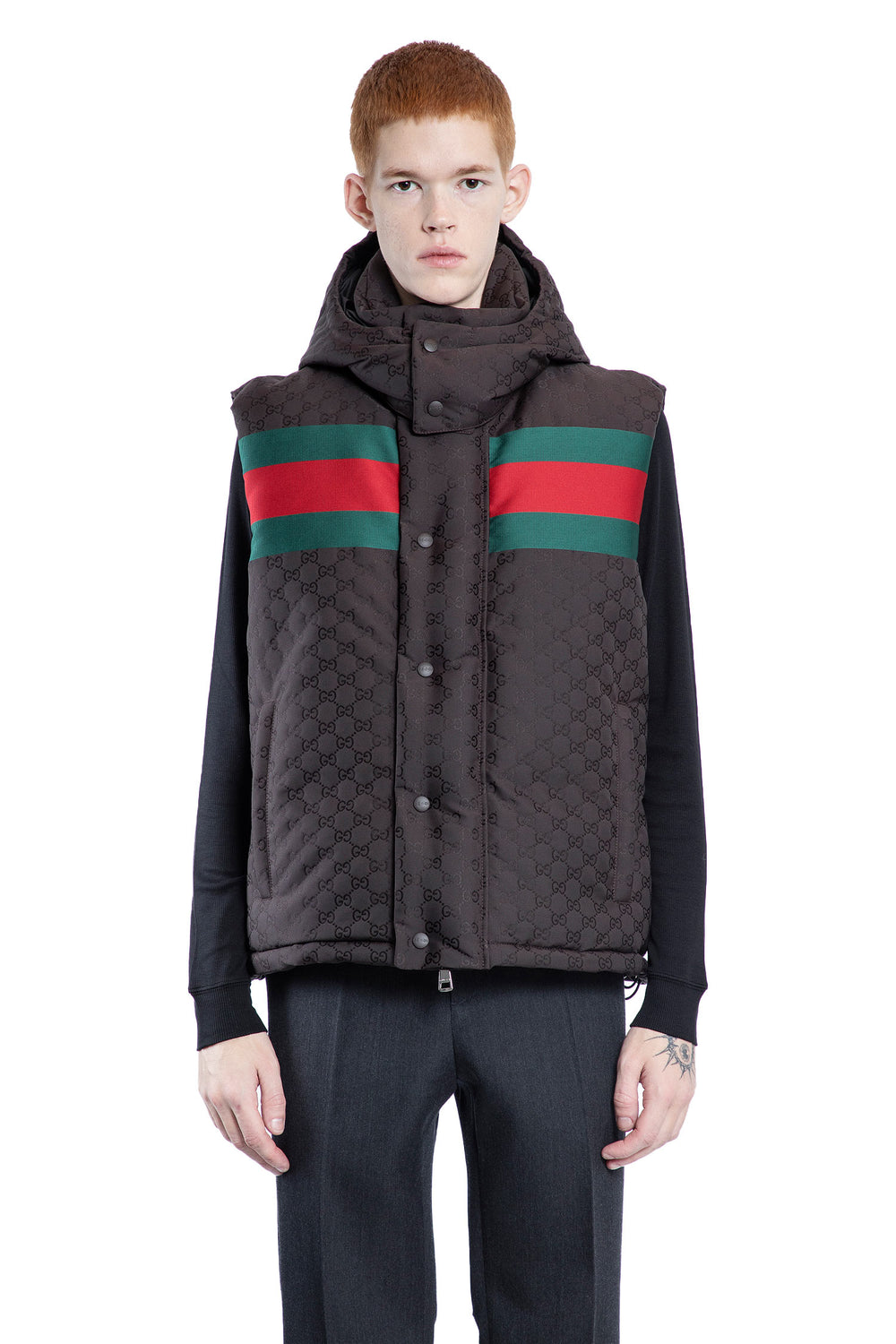 GUCCI MAN BROWN VESTS