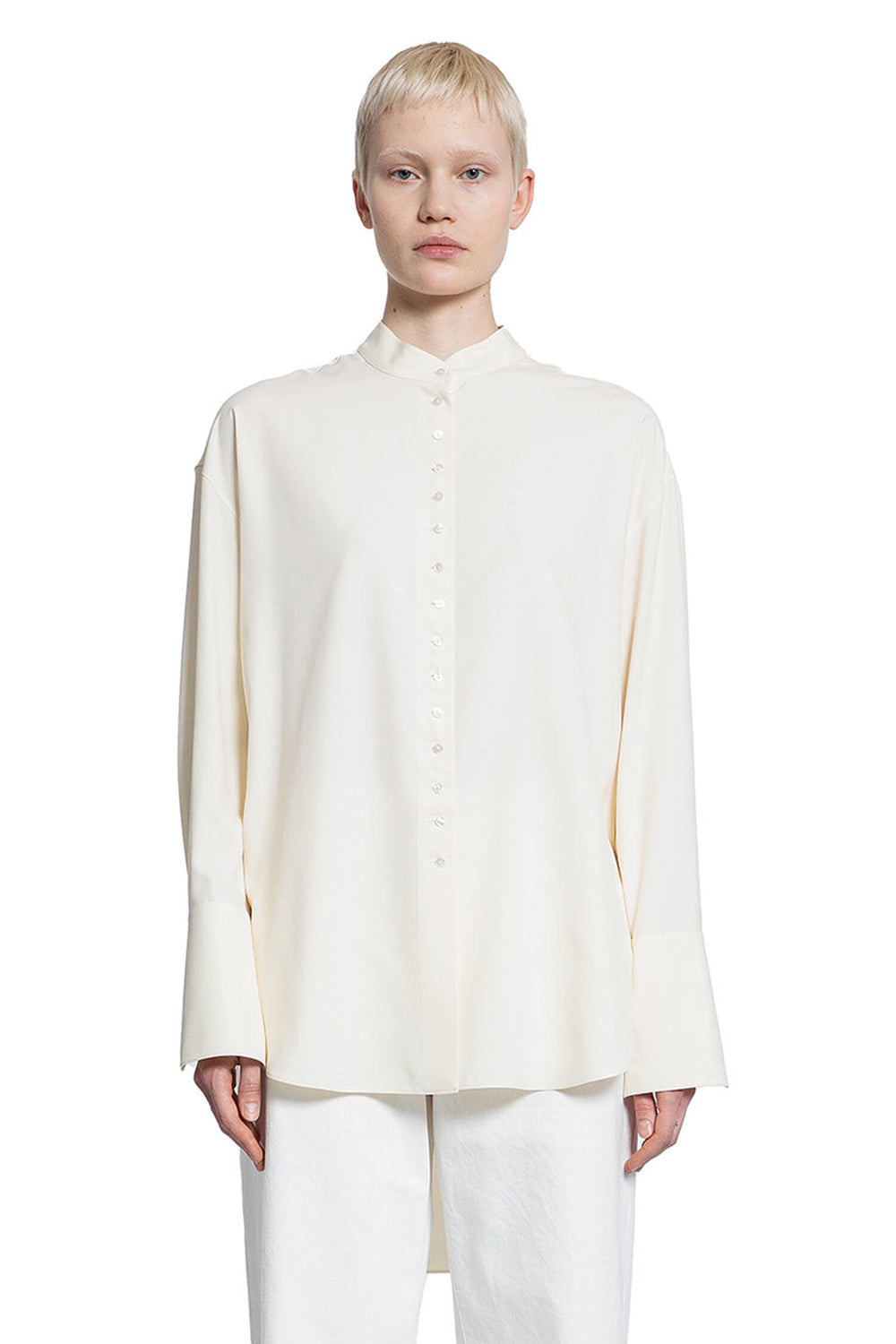 THE ROW WOMAN OFF-WHITE SHIRTS