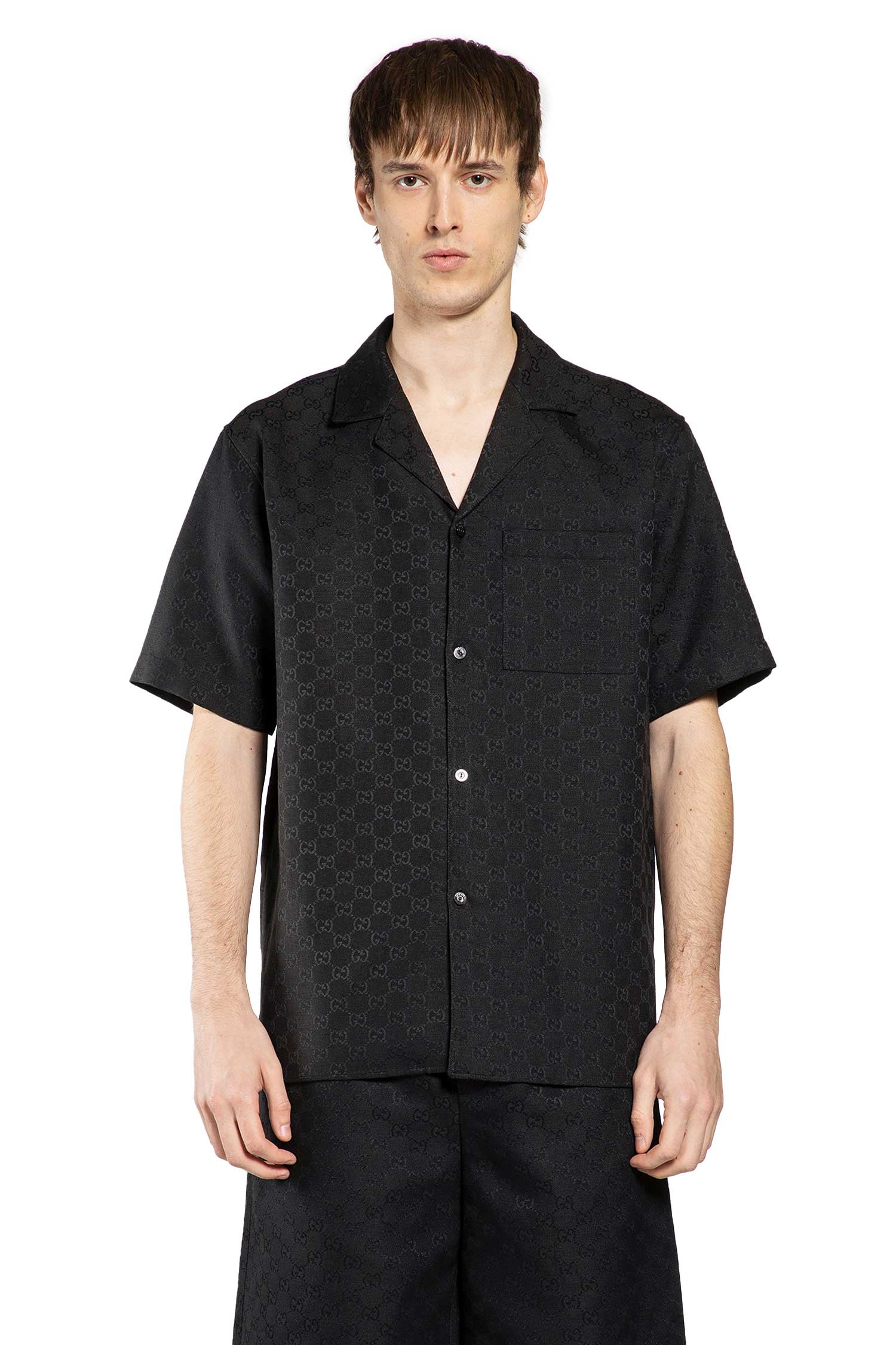 GG Canvas Bowling Shirt