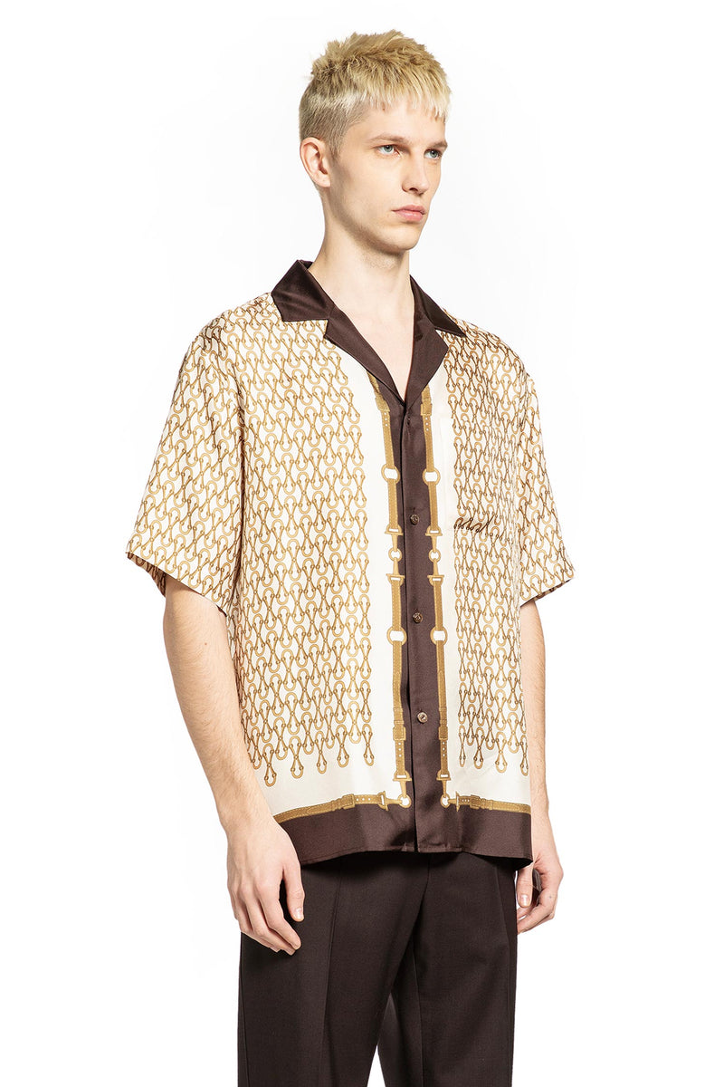 Equestrian Silk Twill Bowling Shirt