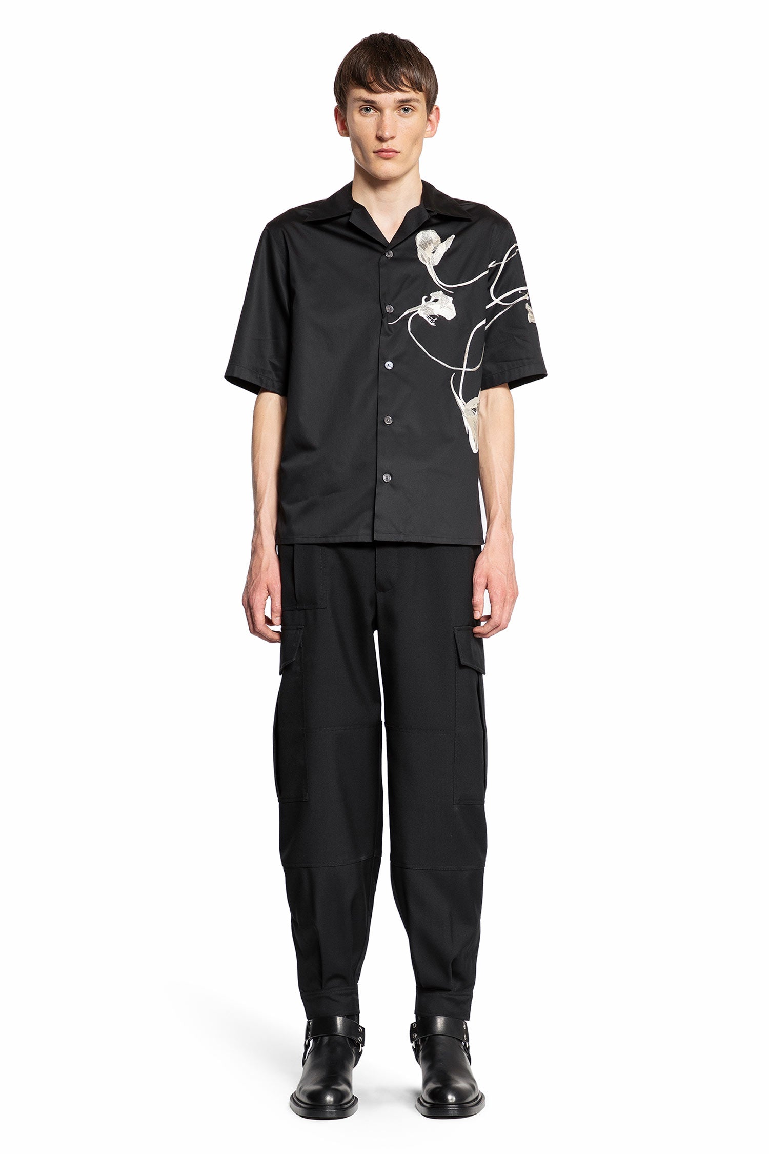 ALEXANDER MCQUEEN MAN BLACK SHIRTS