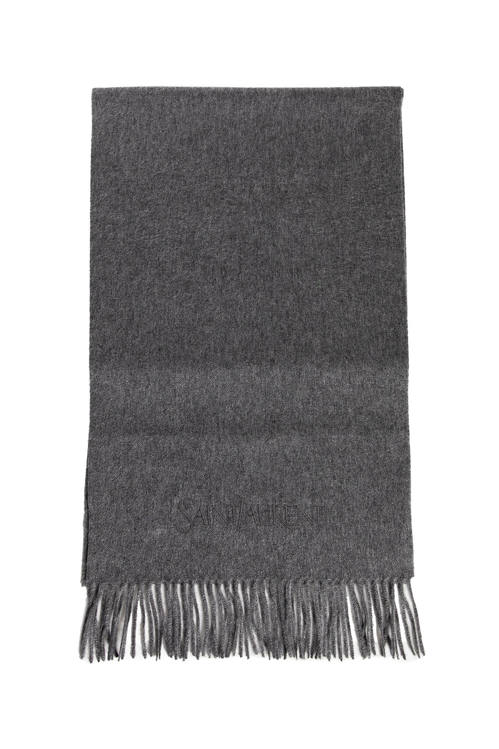 SAINT LAURENT UNISEX GREY SCARVES