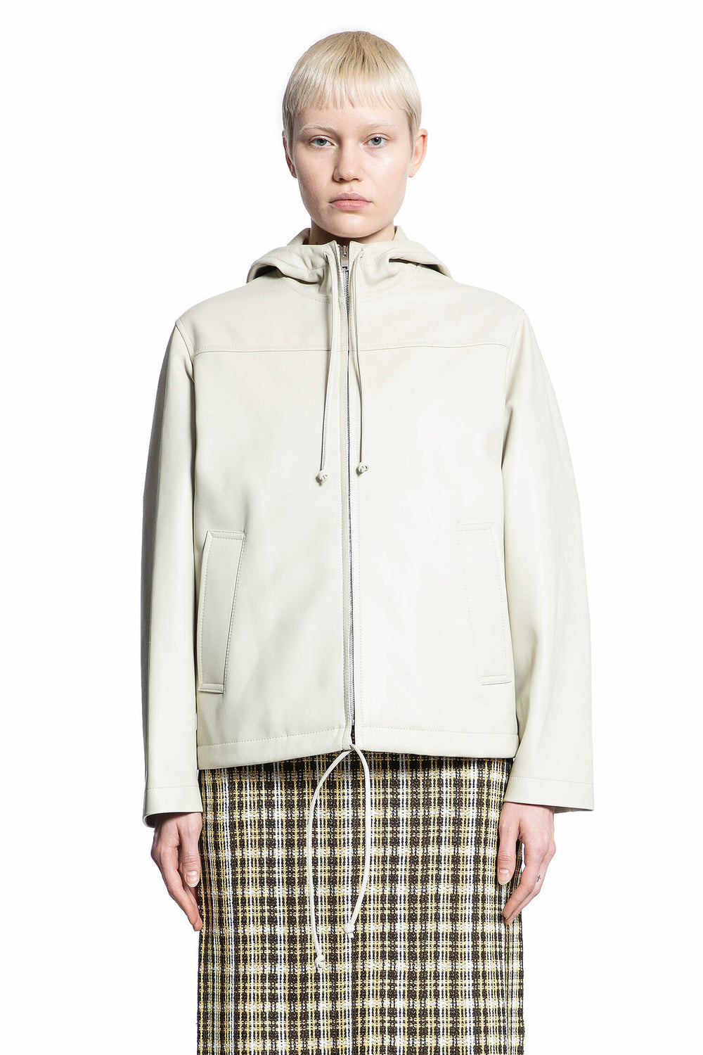 BOTTEGA VENETA WOMAN OFF-WHITE JACKETS