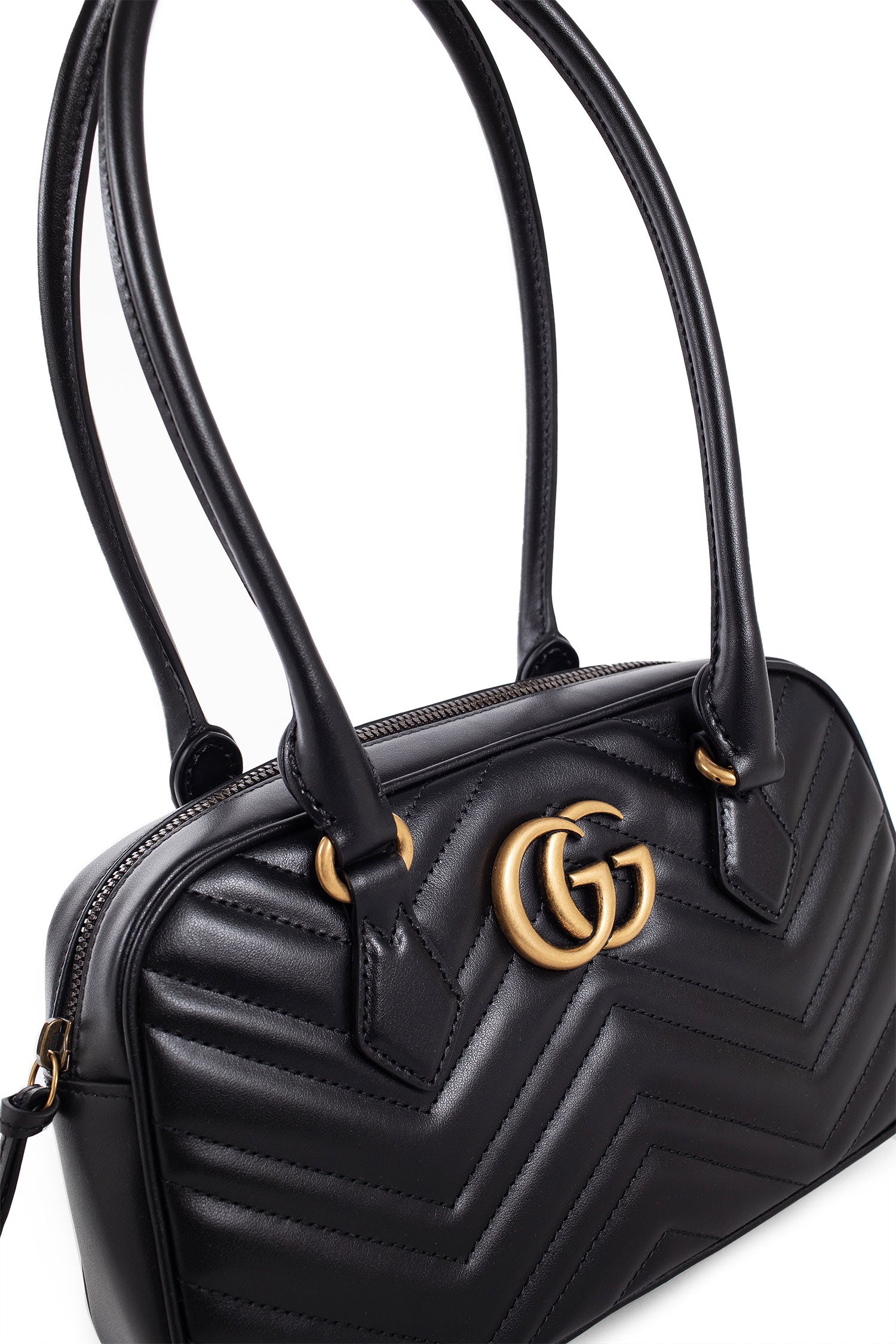 GUCCI WOMAN BLACK TOP HANDLE BAGS