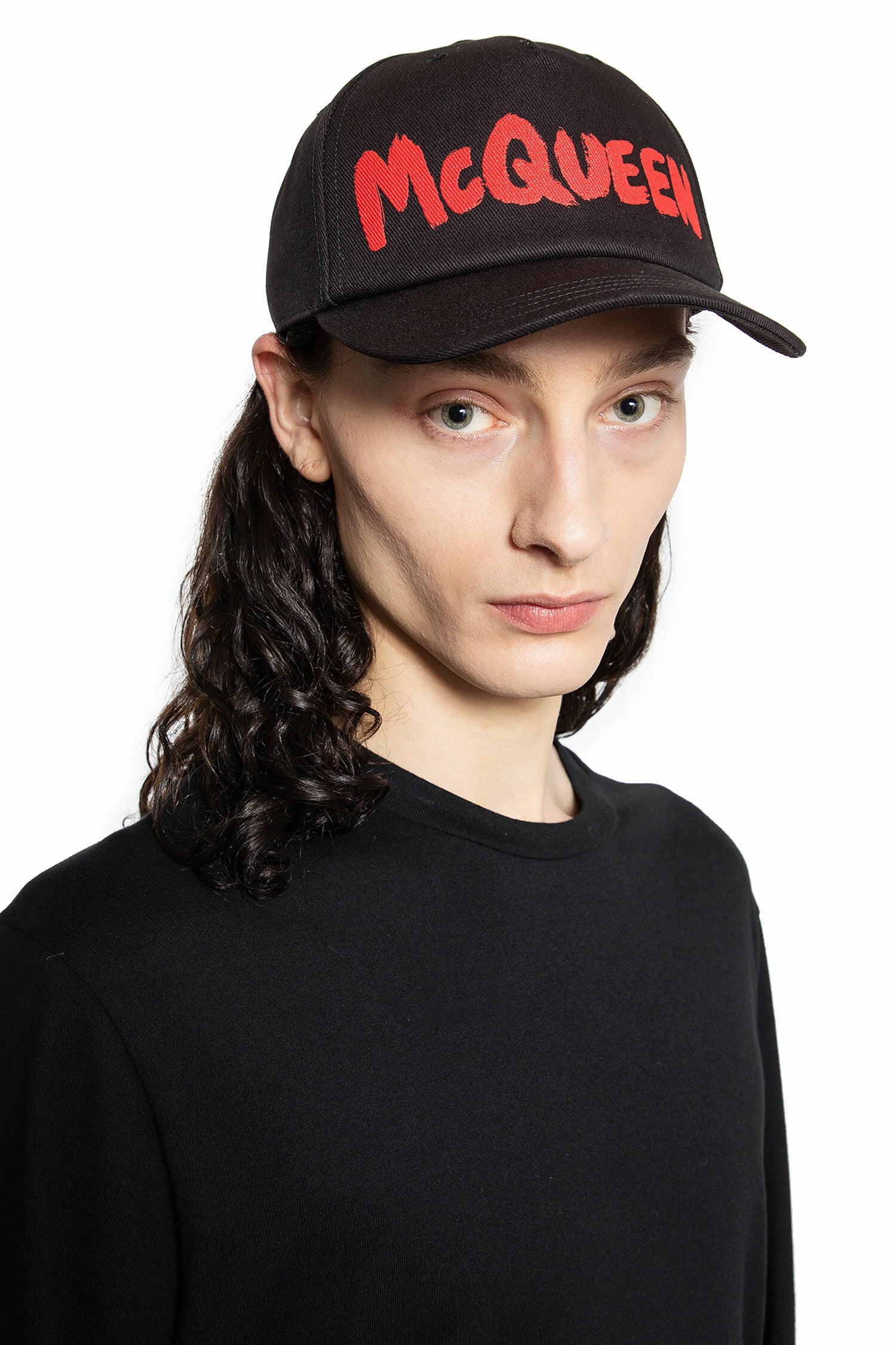 ALEXANDER MCQUEEN MAN BLACK HATS