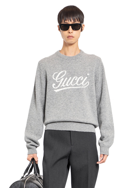 GUCCI MAN GREY KNITWEAR