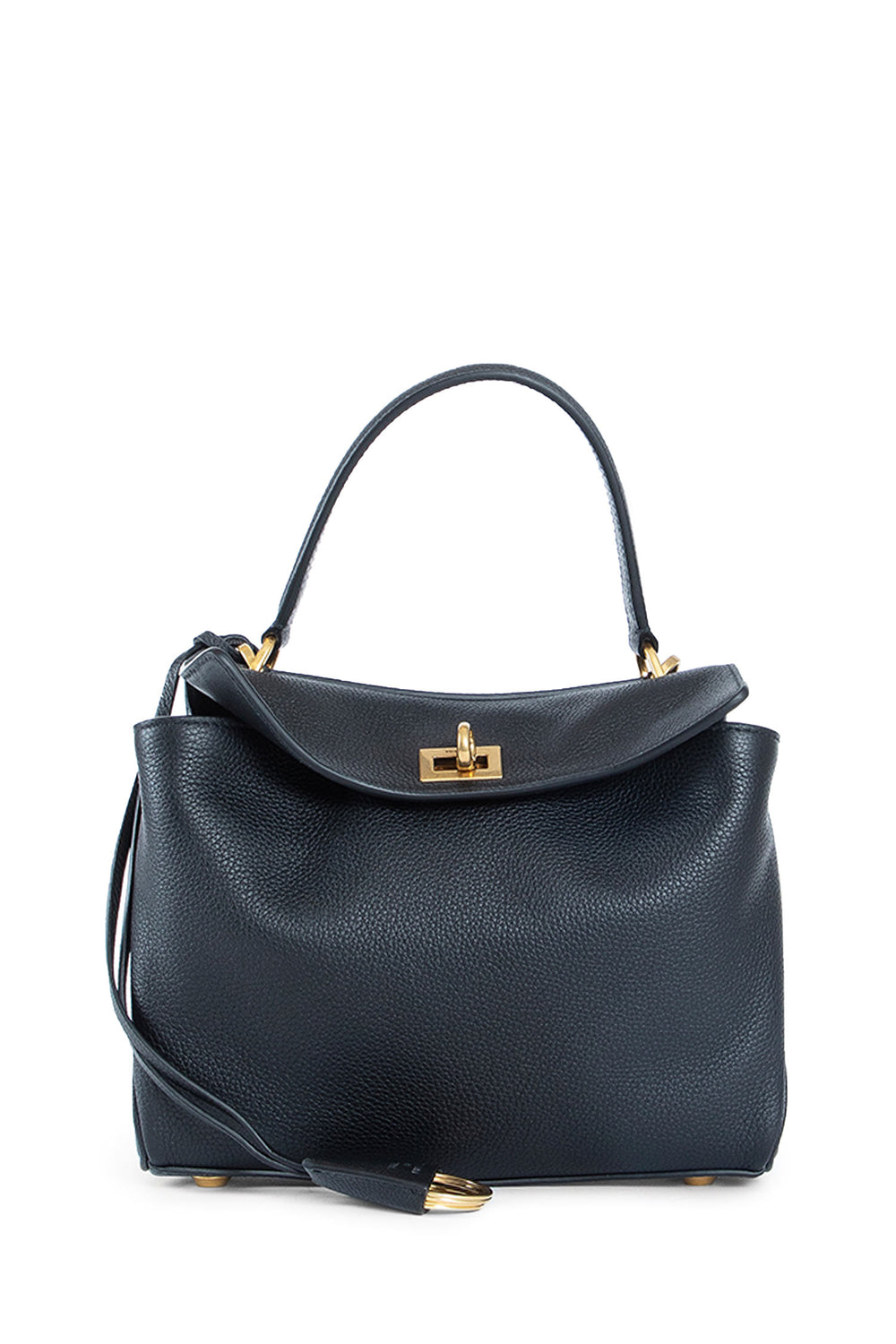 BALENCIAGA WOMAN BLACK TOP HANDLE BAGS