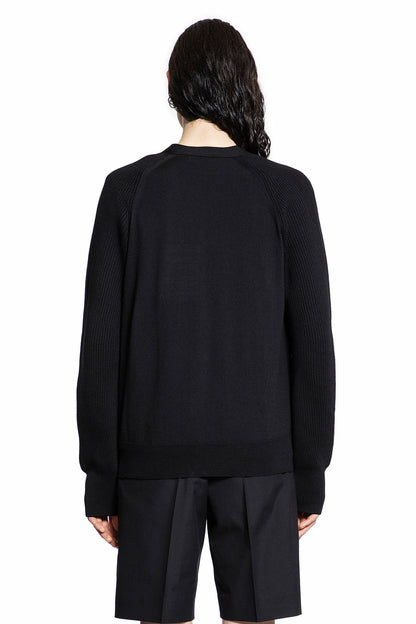 ALEXANDER MCQUEEN MAN BLACK KNITWEAR