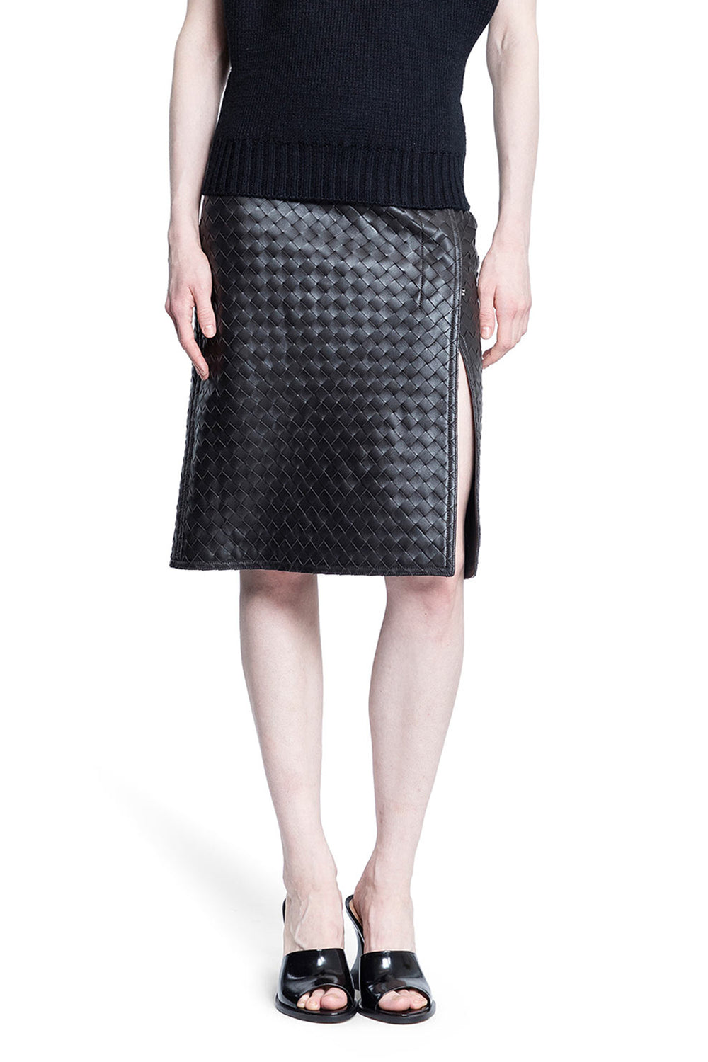 BOTTEGA VENETA WOMAN BROWN SKIRTS