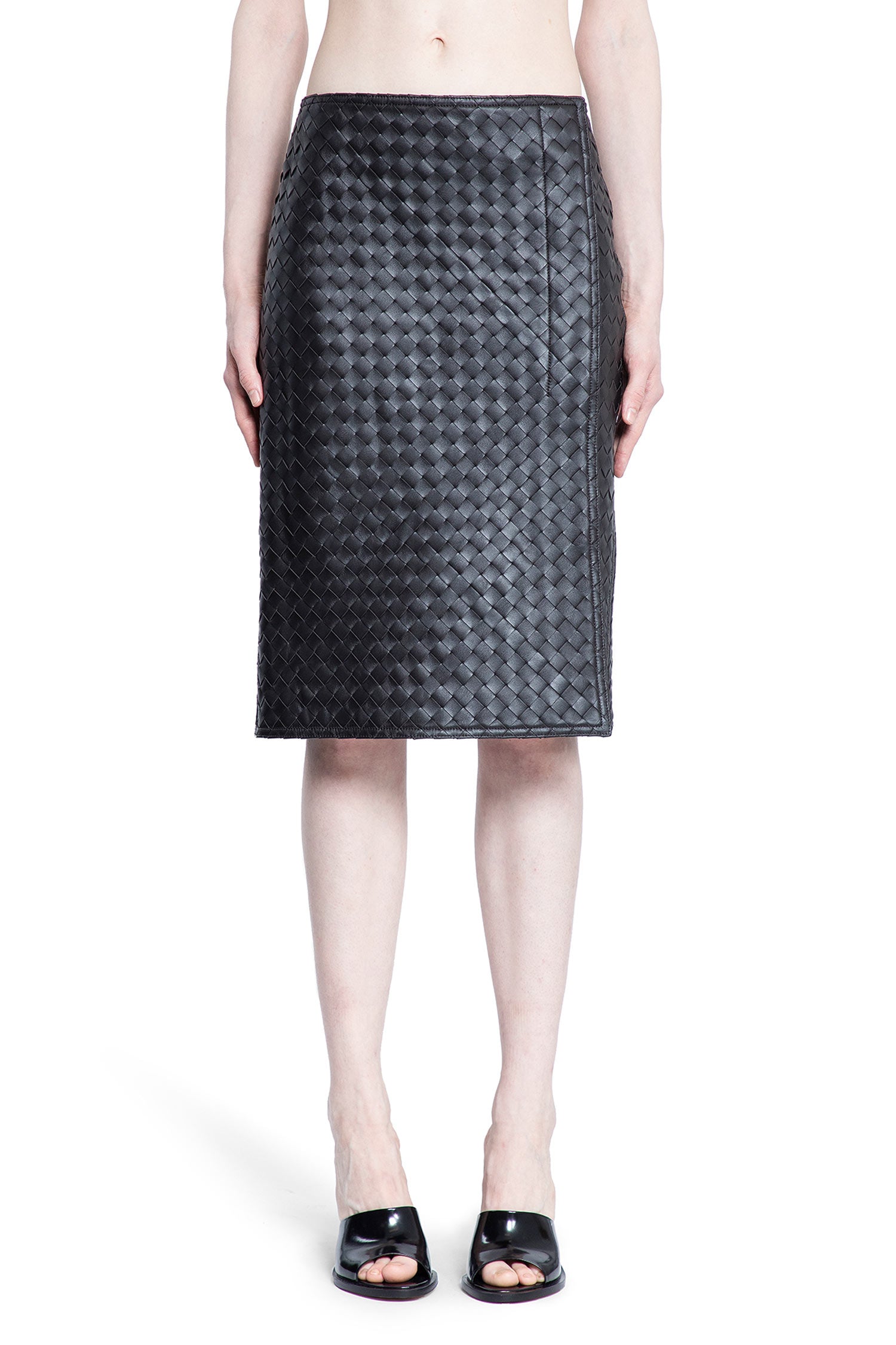 BOTTEGA VENETA WOMAN BROWN SKIRTS