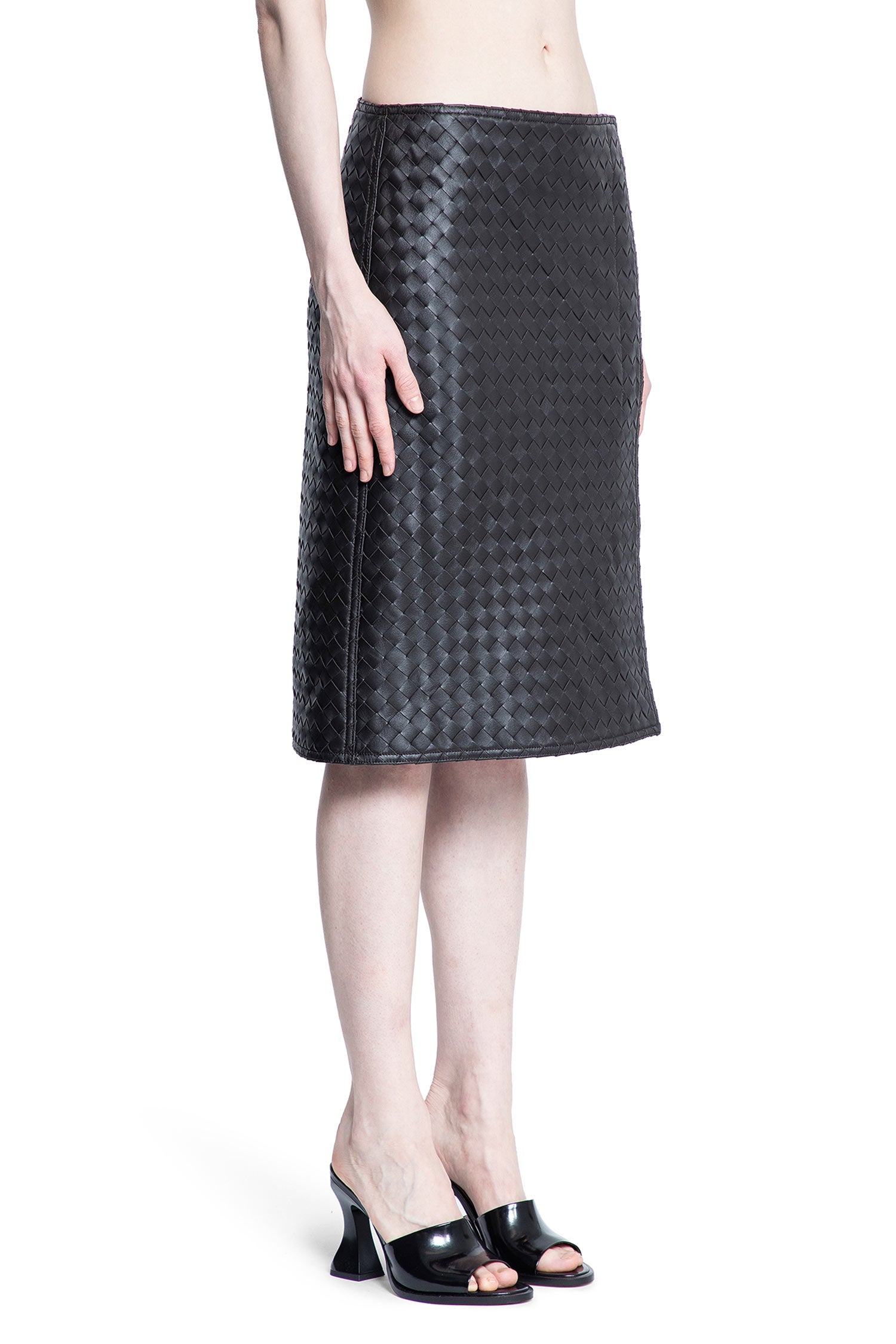 BOTTEGA VENETA WOMAN BROWN SKIRTS