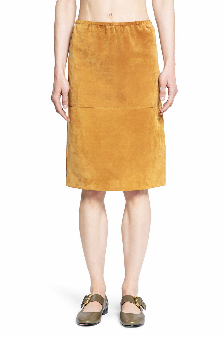 BOTTEGA VENETA WOMAN BROWN SKIRTS