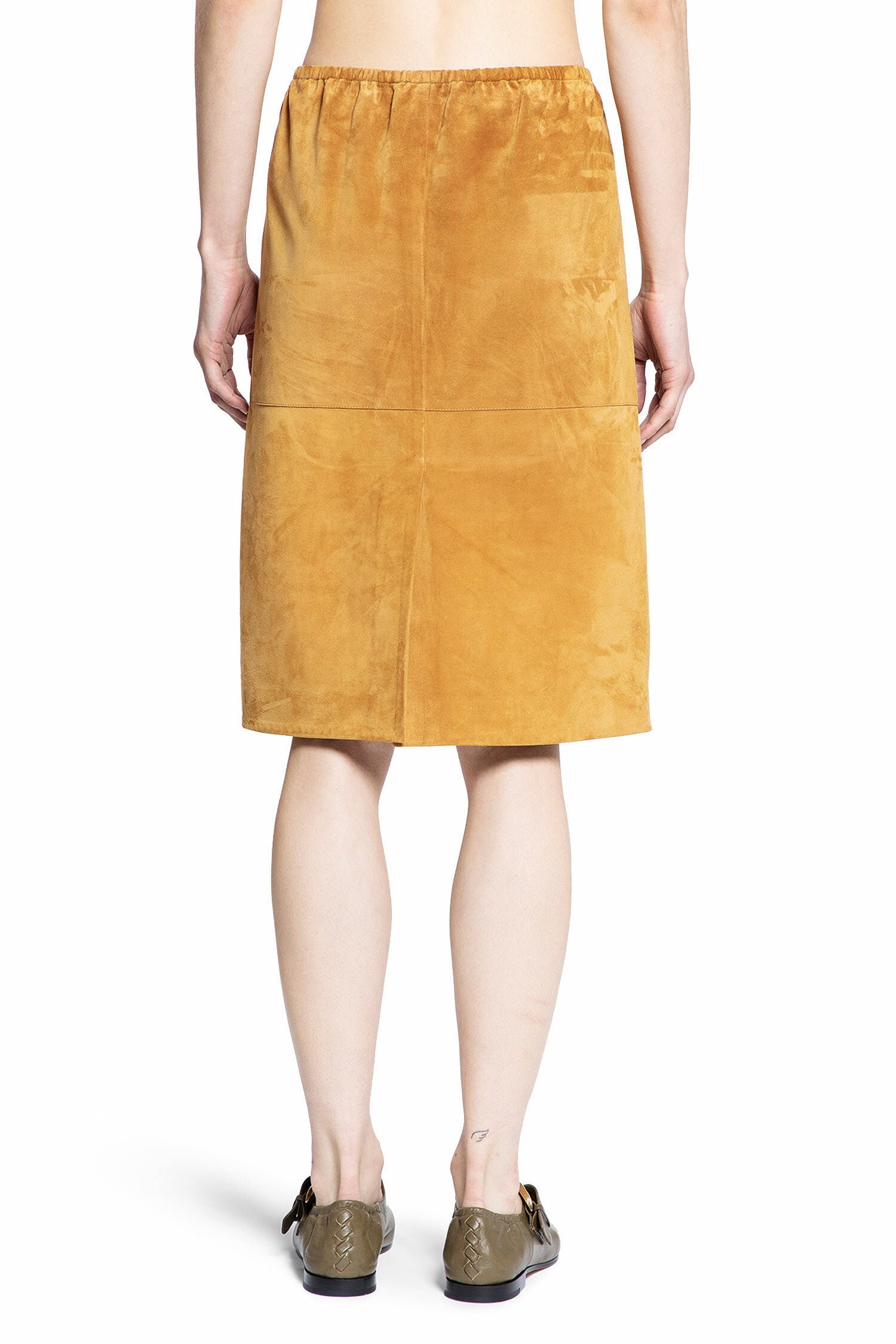 BOTTEGA VENETA WOMAN BROWN SKIRTS