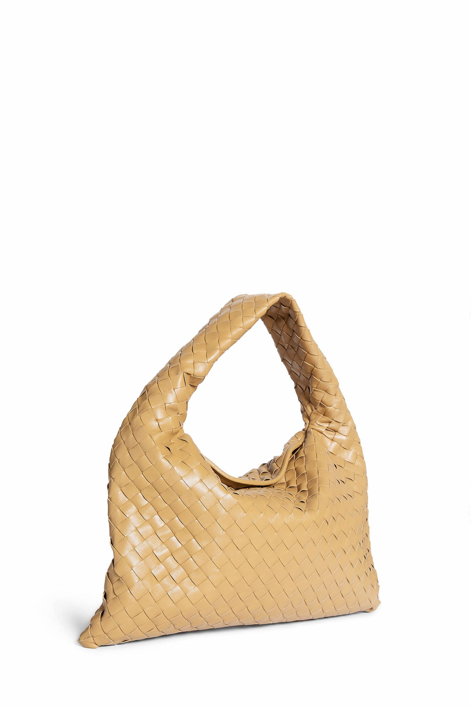 BOTTEGA VENETA WOMAN BEIGE SHOULDER BAGS