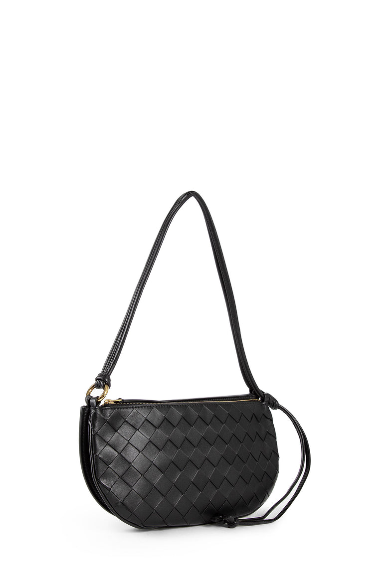 BOTTEGA VENETA WOMAN BLACK SHOULDER BAGS