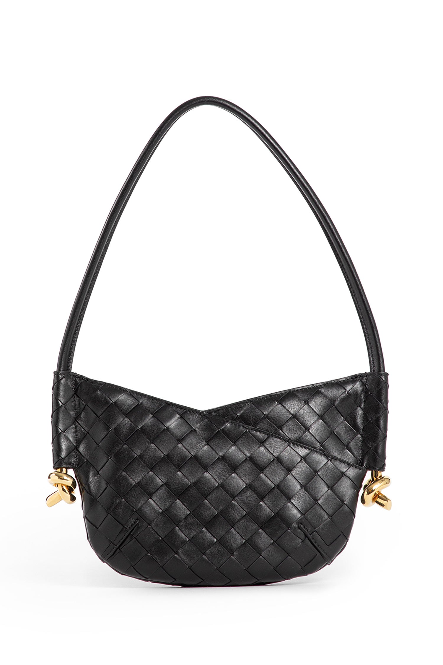 BOTTEGA VENETA WOMAN BLACK SHOULDER BAGS