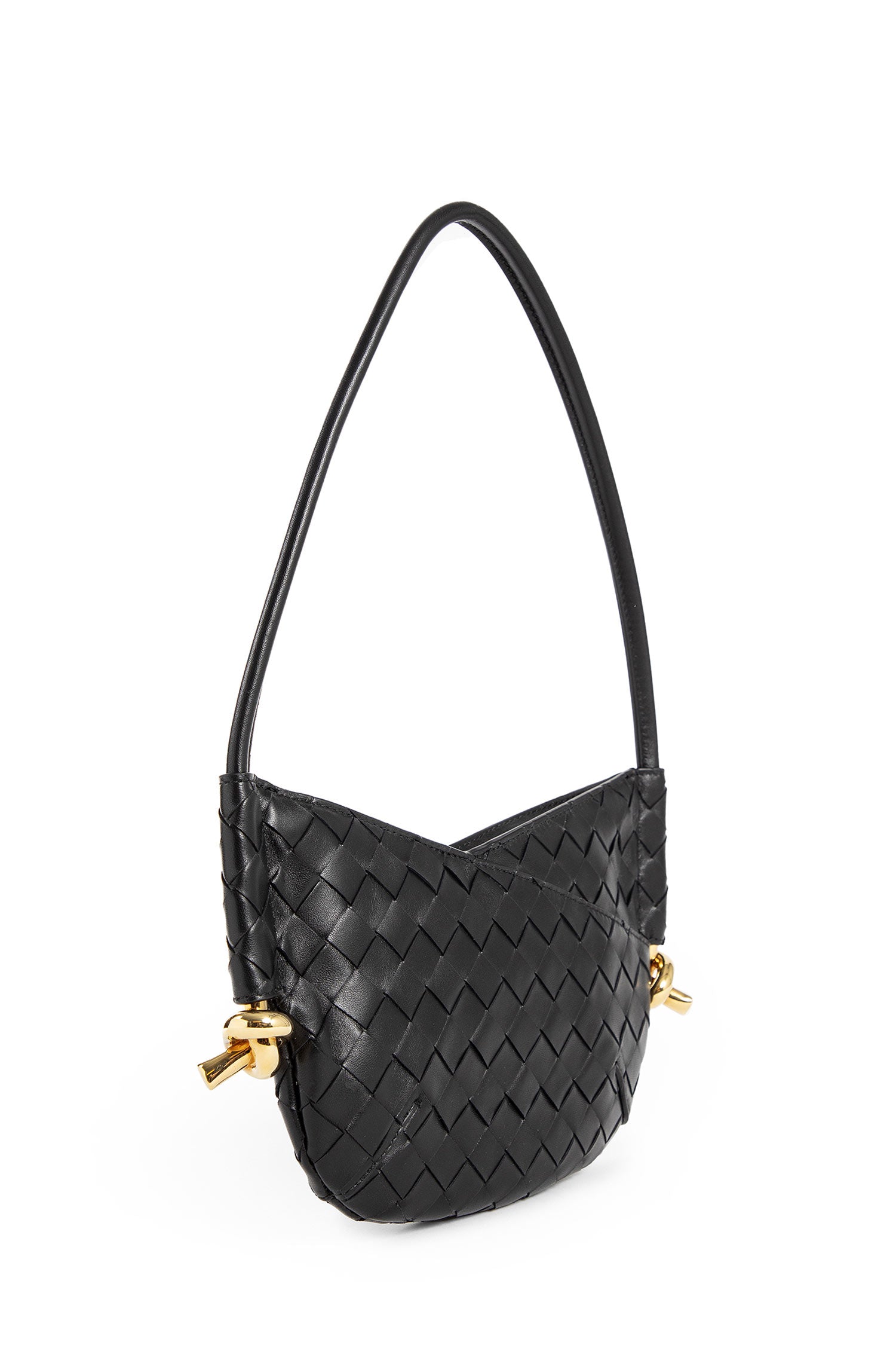 BOTTEGA VENETA WOMAN BLACK SHOULDER BAGS