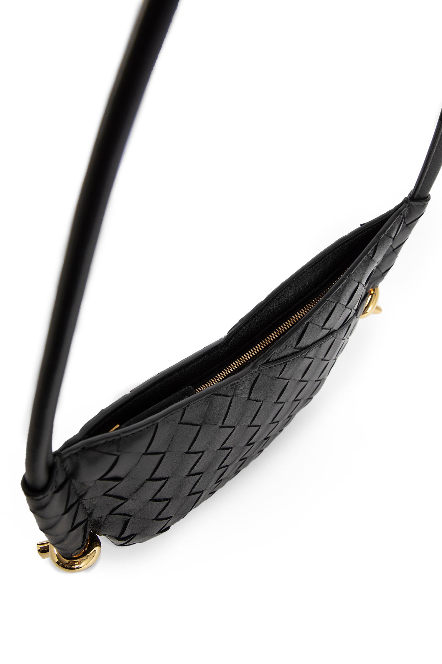 BOTTEGA VENETA WOMAN BLACK SHOULDER BAGS