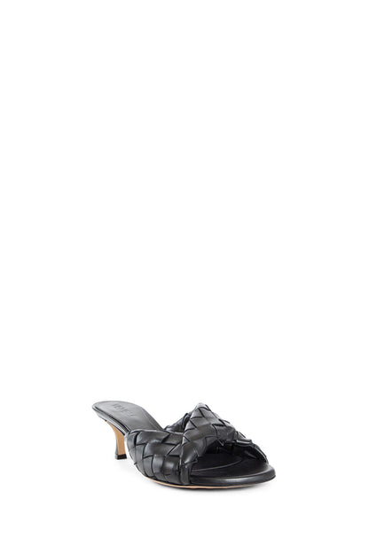 BOTTEGA VENETA WOMAN BLACK SANDALS & SLIDES