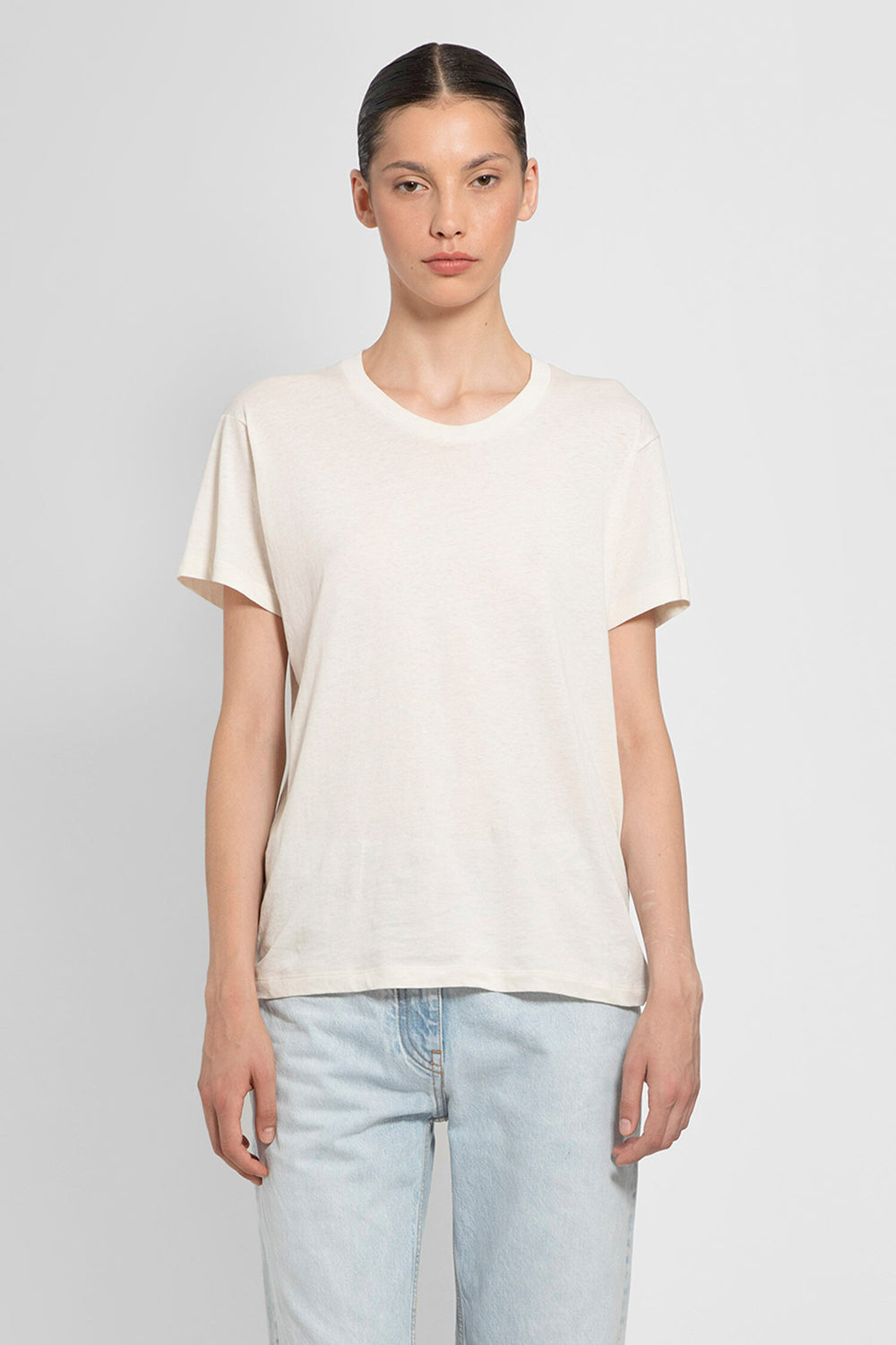 THE ROW WOMAN OFF-WHITE T-SHIRTS & TANK TOPS