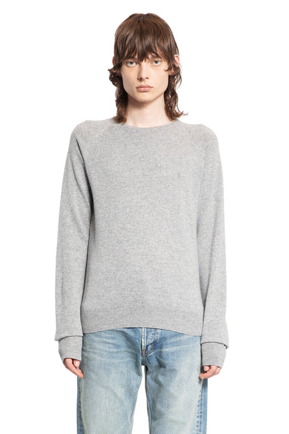 SAINT LAURENT MAN GREY KNITWEAR