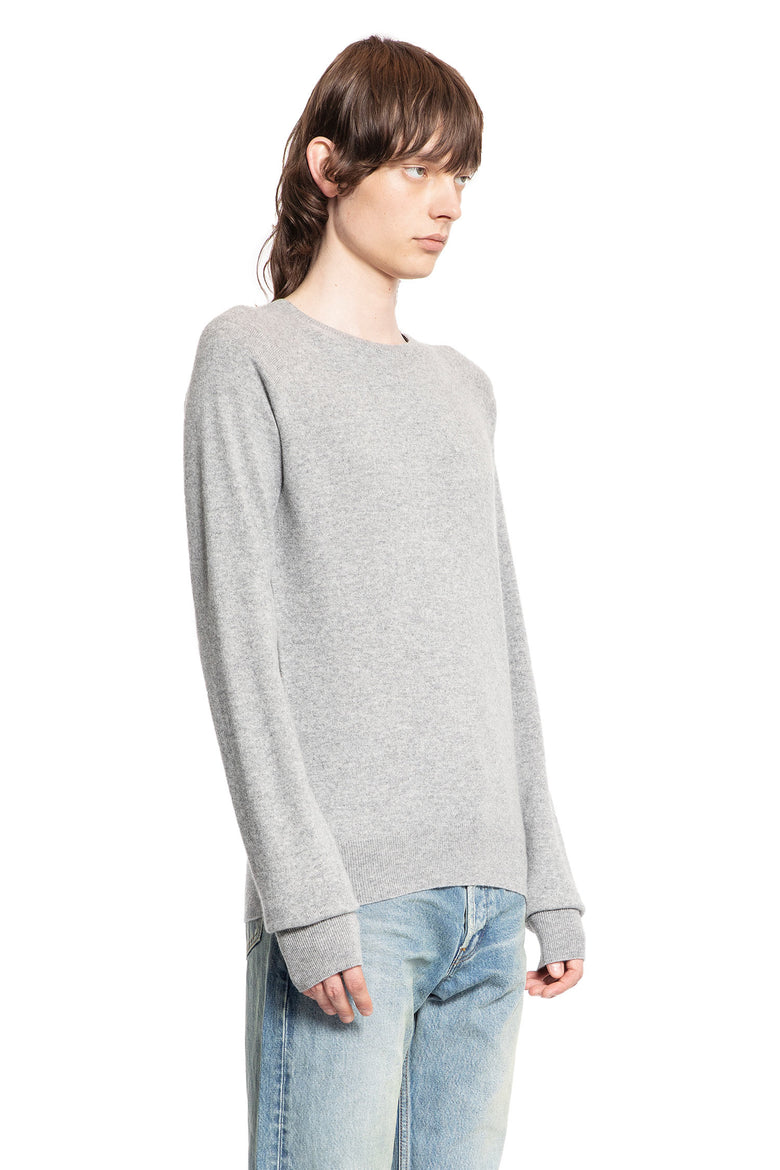 SAINT LAURENT MAN GREY KNITWEAR