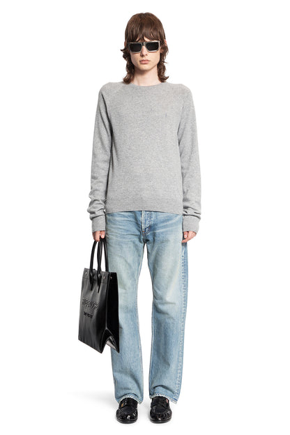 SAINT LAURENT MAN GREY KNITWEAR