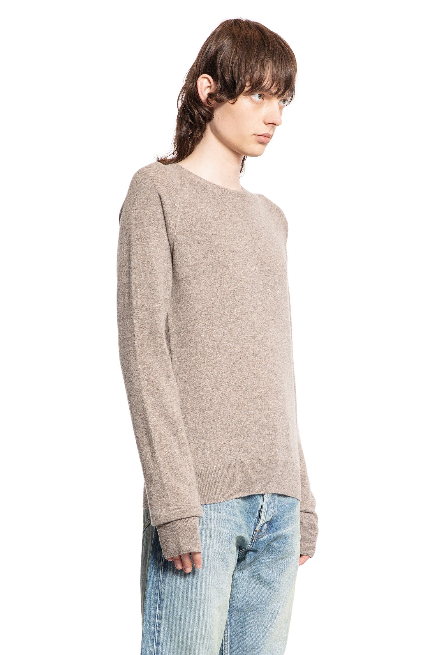 SAINT LAURENT MAN BEIGE KNITWEAR