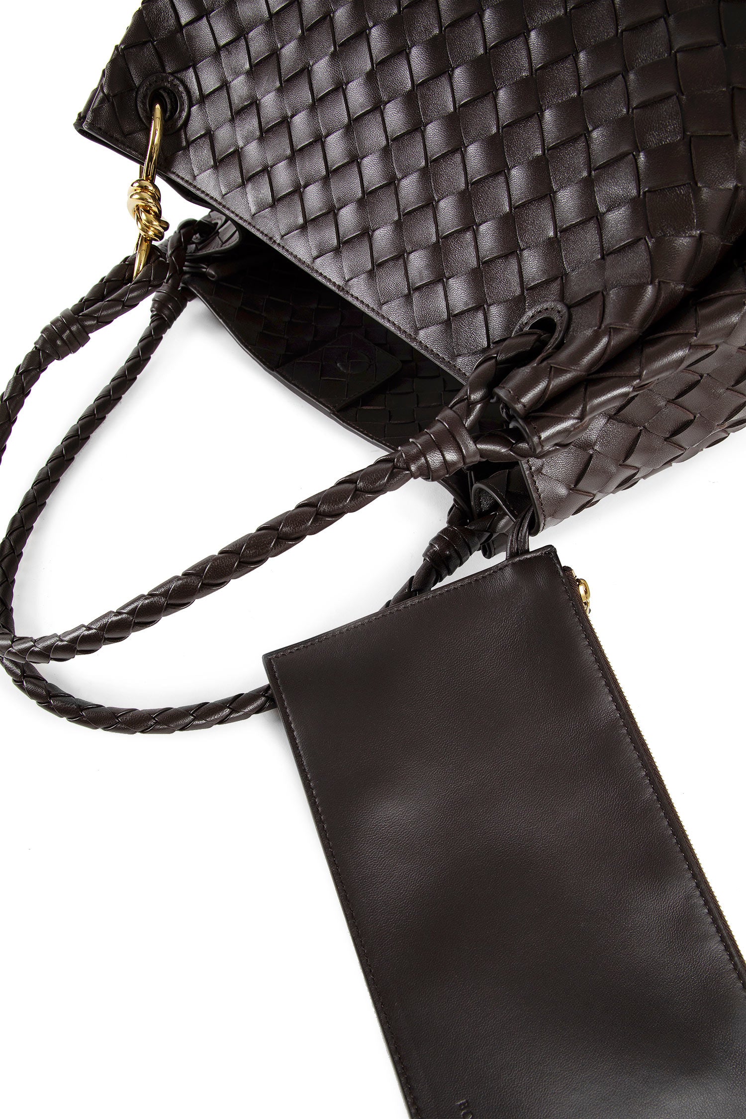 BOTTEGA VENETA WOMAN BROWN TOTE BAGS