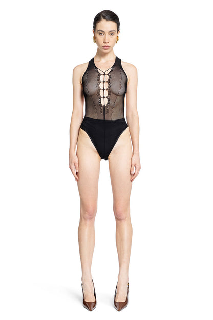 Antonioli SAINT LAURENT WOMAN BLACK BODYSUITS