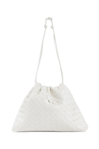 BOTTEGA VENETA WOMAN WHITE SHOULDER BAGS