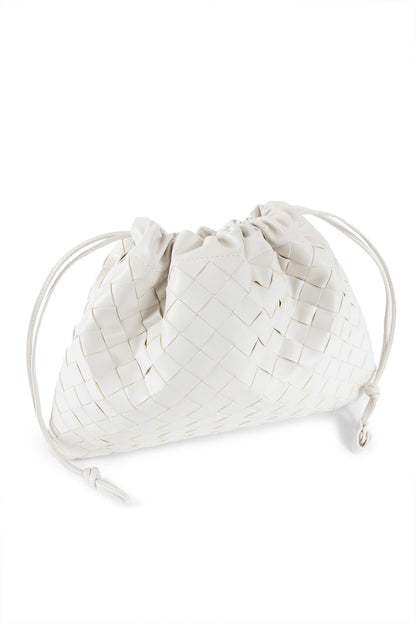 BOTTEGA VENETA WOMAN WHITE CLUTCHES & POUCHES