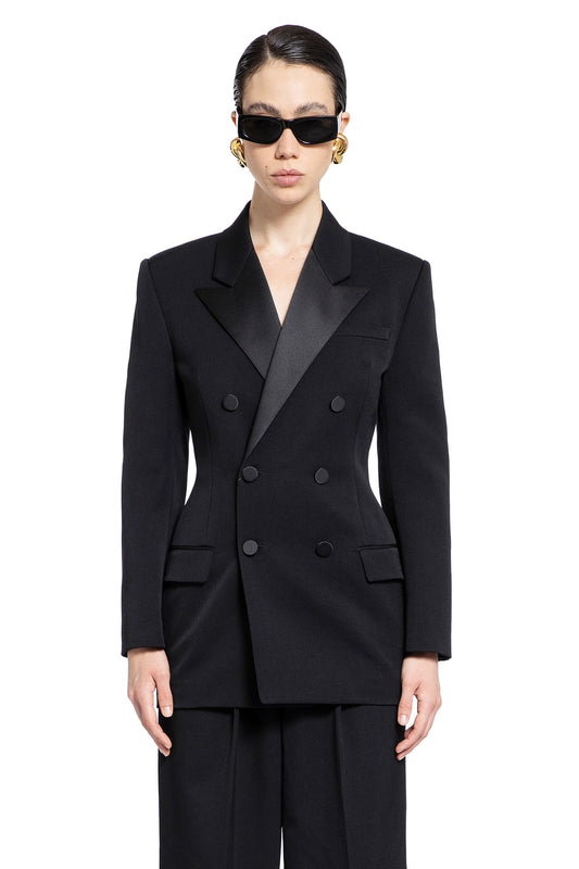 SAINT LAURENT WOMAN BLACK BLAZERS