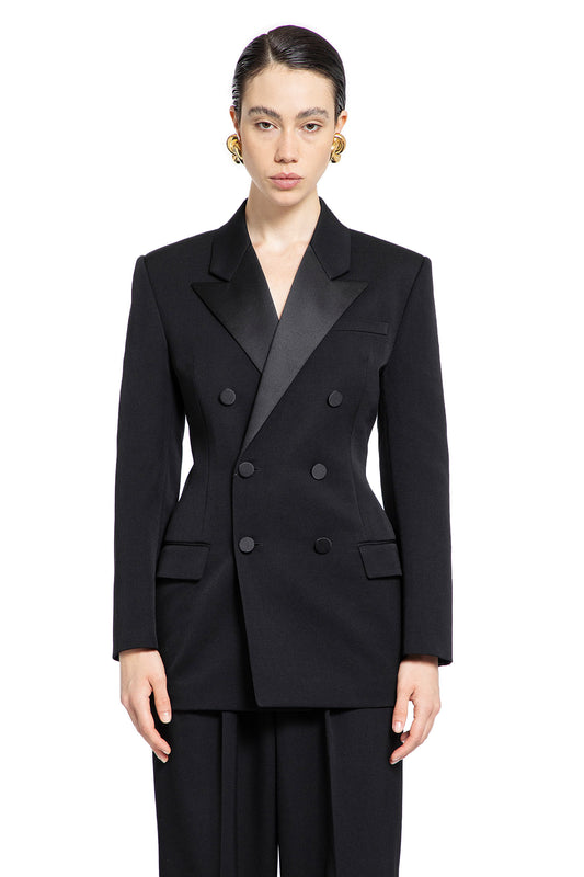 SAINT LAURENT WOMAN BLACK BLAZERS