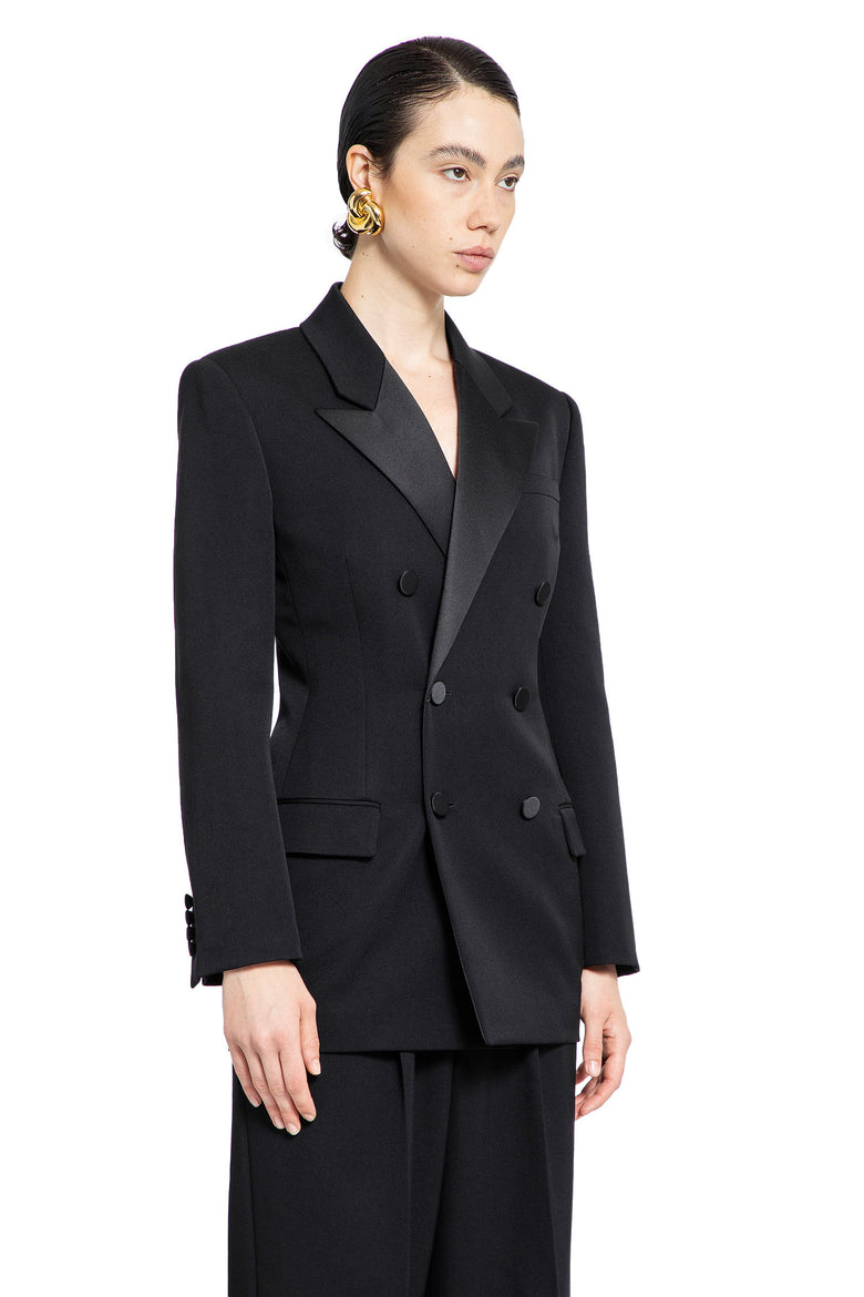 SAINT LAURENT WOMAN BLACK BLAZERS