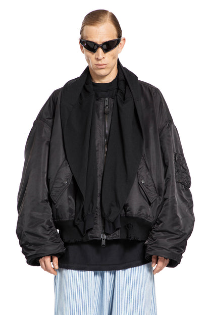 Antonioli BALENCIAGA MAN BLACK JACKETS